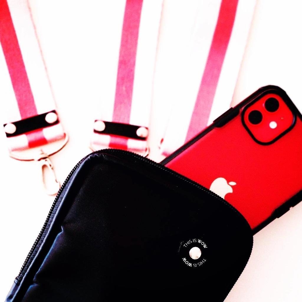 MINI BAG WOW! PORTA CELULAR NEGRO - THIS IS WOW