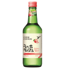 Soju Chum Churum 360ml 12% | Bebida Coreana Pêssego Lotte