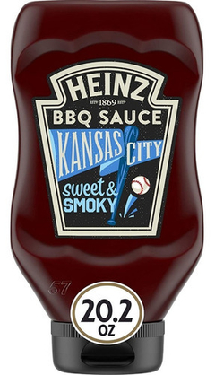Molho Heinz Kansas City Style Sweet Smoky Bbq Barbecue 572g