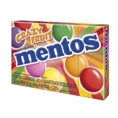 Bala Mentos Crazy Fruit (frutas) Slim Box Perfetti Van Melle