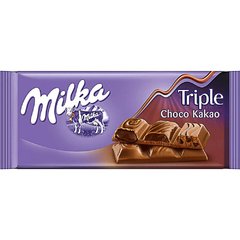 MILKA triple choco cocoa 90g importado - comprar online
