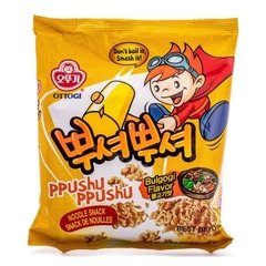 Salgadinho Sabor bulgogi churrasco - Ppushu Noodle Snack Coreano
