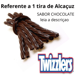 1 tira de Alcaçuz Twizzlers Sabor Chocolate Importado Eua