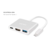 Adaptador tipo C Mac Apple a USB 3.0/HDMI/C GADNIC - ADAP0010