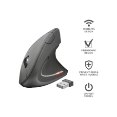 Imagen de Mouse Wireless Trust Verto Vertical