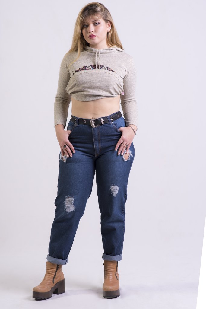 JEAN MOM ROTO 36 AL 46 - Comprar en Porto Novo Jeans