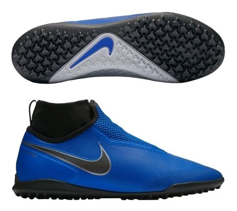 Botin Nike Phantom Vision React Pro Tf Papi Futbol Pro Azul