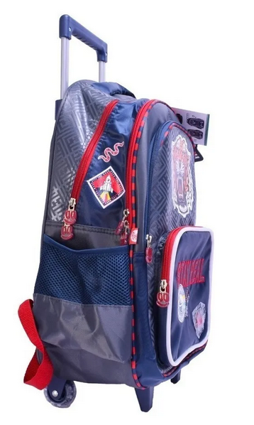 mochila footy con carro tigre con luz LED - Arrayán