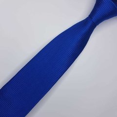 Gravata Clássica Jacquard Azul Trabalhada - comprar online