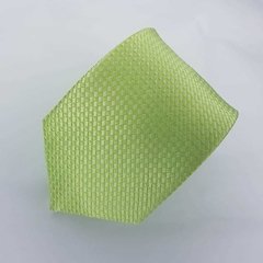 Gravata Semi-Slim Jacquard Verde Claro Trabalhada