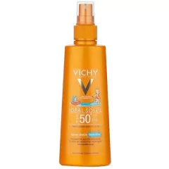 VICHY IDEAL SOLEIL SPRAY SUAVE NIÑOS ROSTRO Y CUERPO FPS 50+ 200 ML.