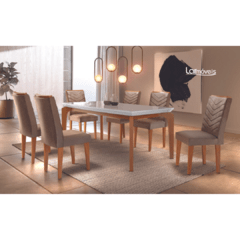 Sala De Jantar 1,80m com 6 Cadeiras R51 - comprar online