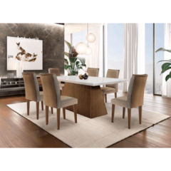 Sala De Jantar 1,80m com 6 Cadeiras R36 - comprar online