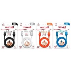 Cable Maxell Tipo C Originales Blister Colores
