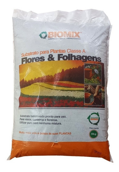 Substrato Biomix Flores & Folhagens 20 kg - Bibi Flores