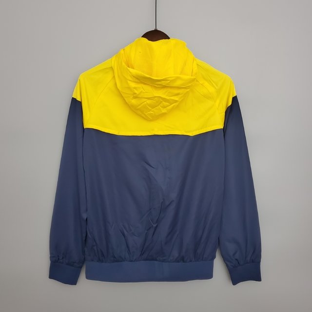 corta vento adidas amarelo e azul