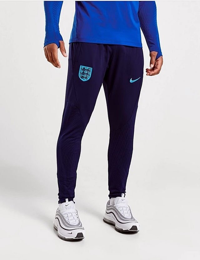 Conjunto Agasalho Treino Inglaterra 2022/2023 Azul e Azul Escuro Nike