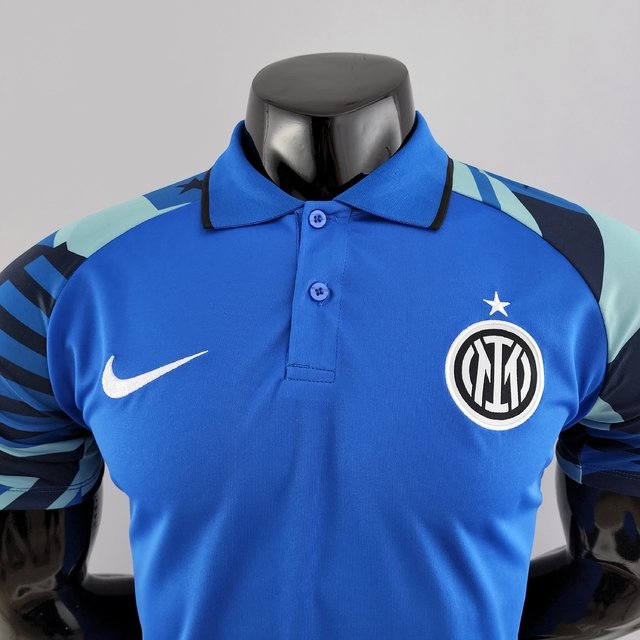 Camisa Polo Inter de Milão 2022/2023 Azul Nike Masculina