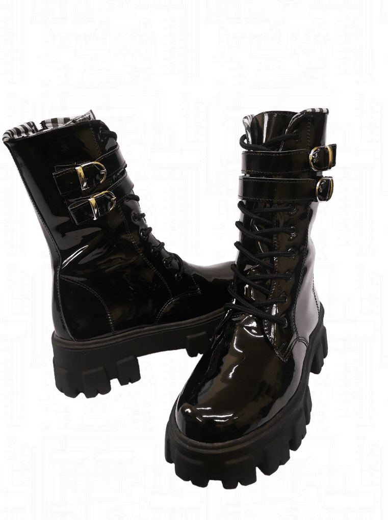 Compra Botas negras de charol para mujer online baratas | Tendencias 2022  en Shopalike.es