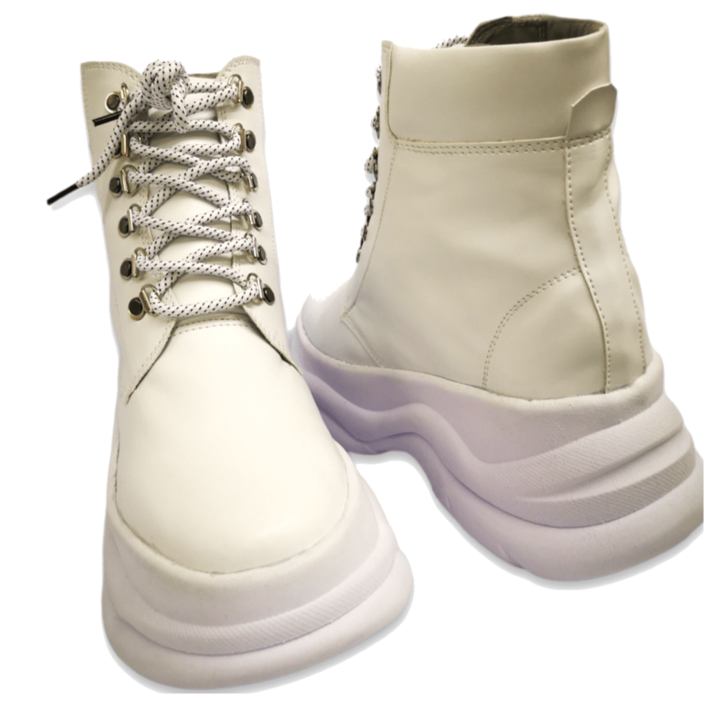 Botas Blancas | Botines blancos de moda con plataforma