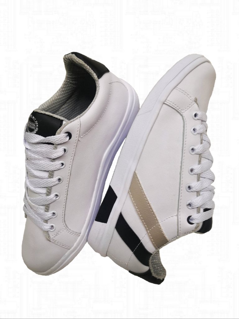 Envio Gratis | Tenis casuales de moda para hombre color blanco