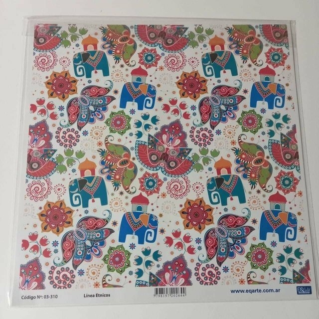 LAMINAS DECOUPAGE EQ 30X30 Por unidad