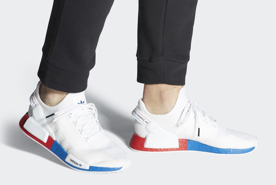 Tênis Adidas NMD R1 V2 'White Lush Red'