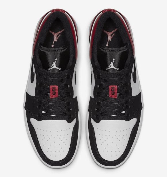 tênis nike air jordan 1 low black toe