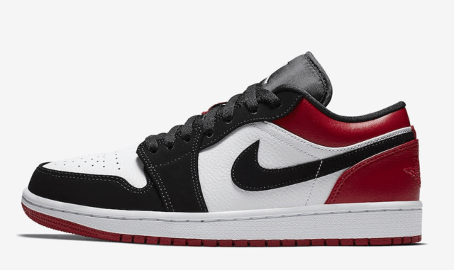 tênis nike air jordan 1 low black toe