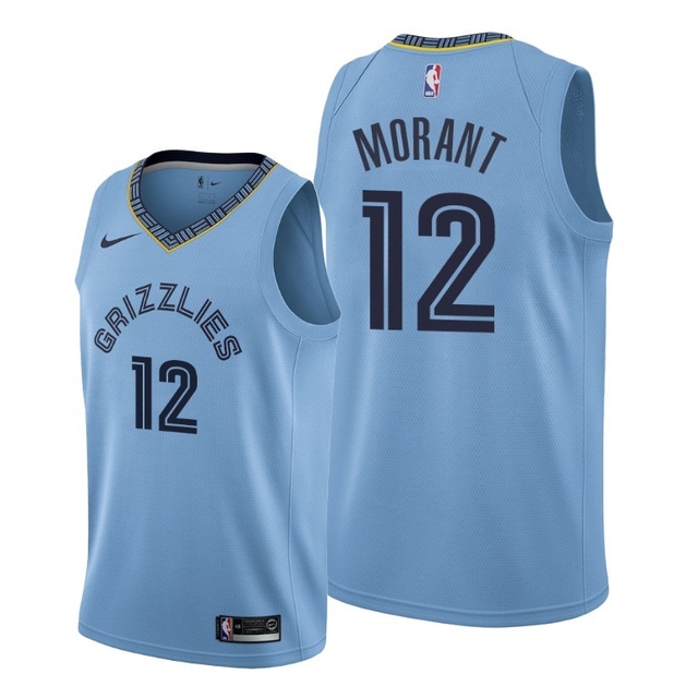 Regata NBA Nike Swingman - Memphis Grizzlies Azul C - Morant #12