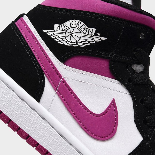 Tênis Wmns Air Jordan 1 Mid 'Cactus Flower'