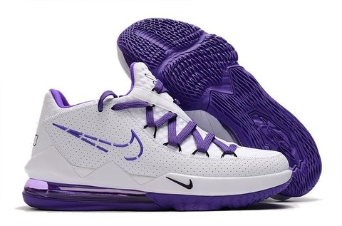 lebron 17 low white and purple