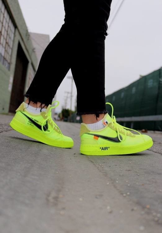 tenis nike off white verde