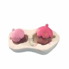 Molde de Silicona N°009: Cupcakes x 2