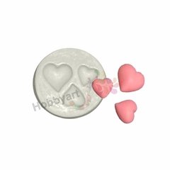 Molde de Silicona N°041: Mini Corazones x3