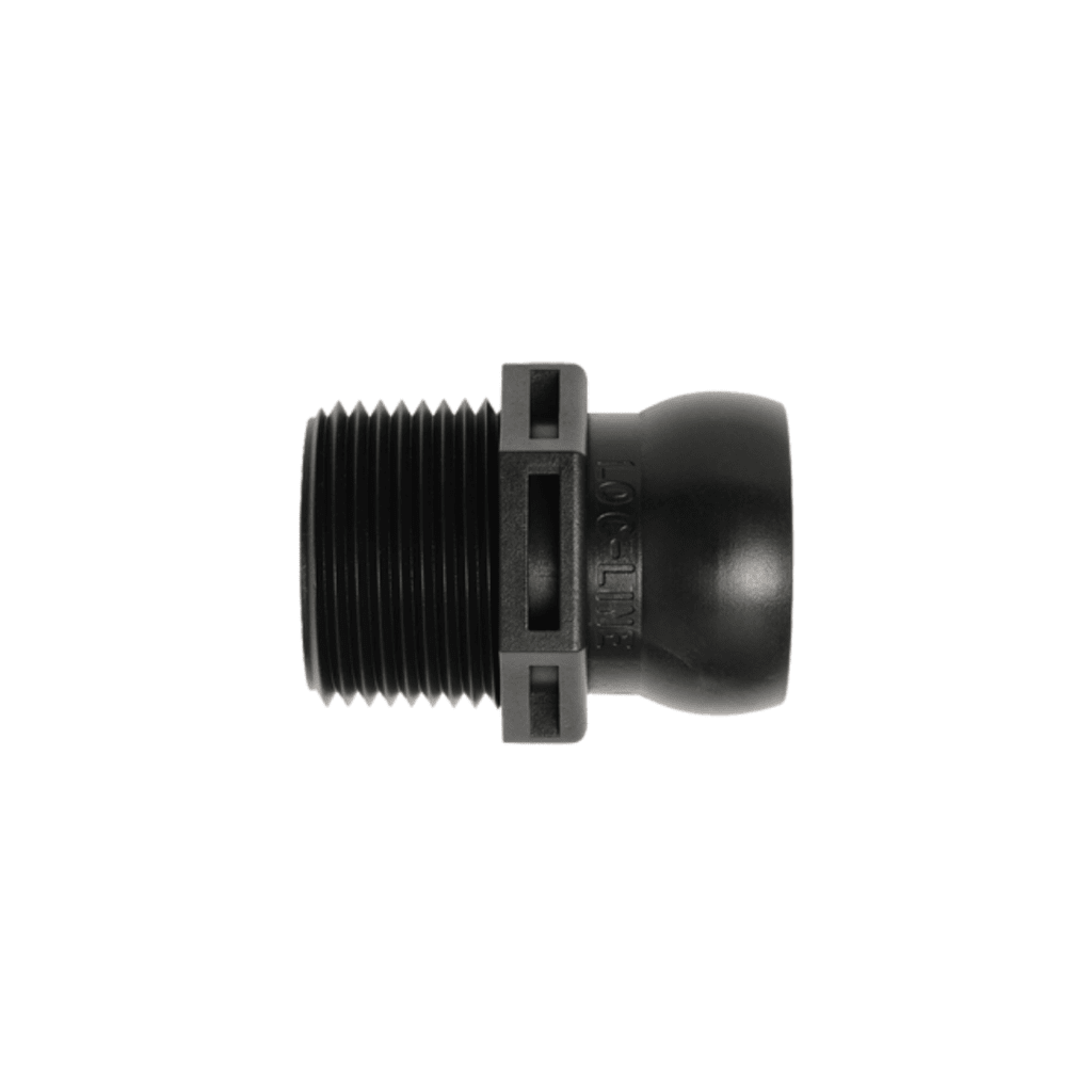 3/4&quot; MPT CONNECTOR. BLACK