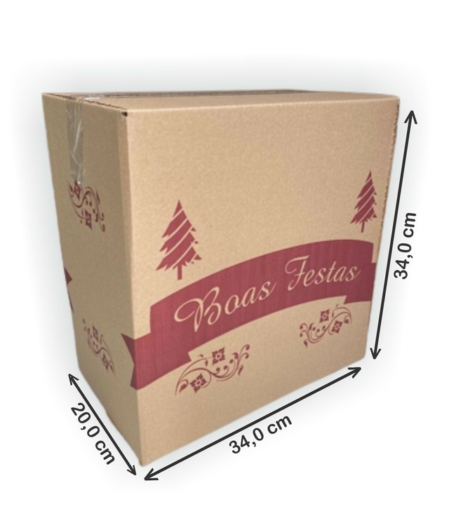 CAIXA PARA CESTA DE NATAL (Embalagem com 30 caixas) CAIXA PARA CESTA DE NATAL (Embalagem com 30 caixas)