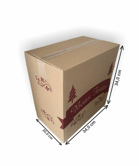 CAIXA PARA CESTA DE NATAL (Embalagem com 30 caixas) CAIXA PARA CESTA DE NATAL (Embalagem com 30 caixas)