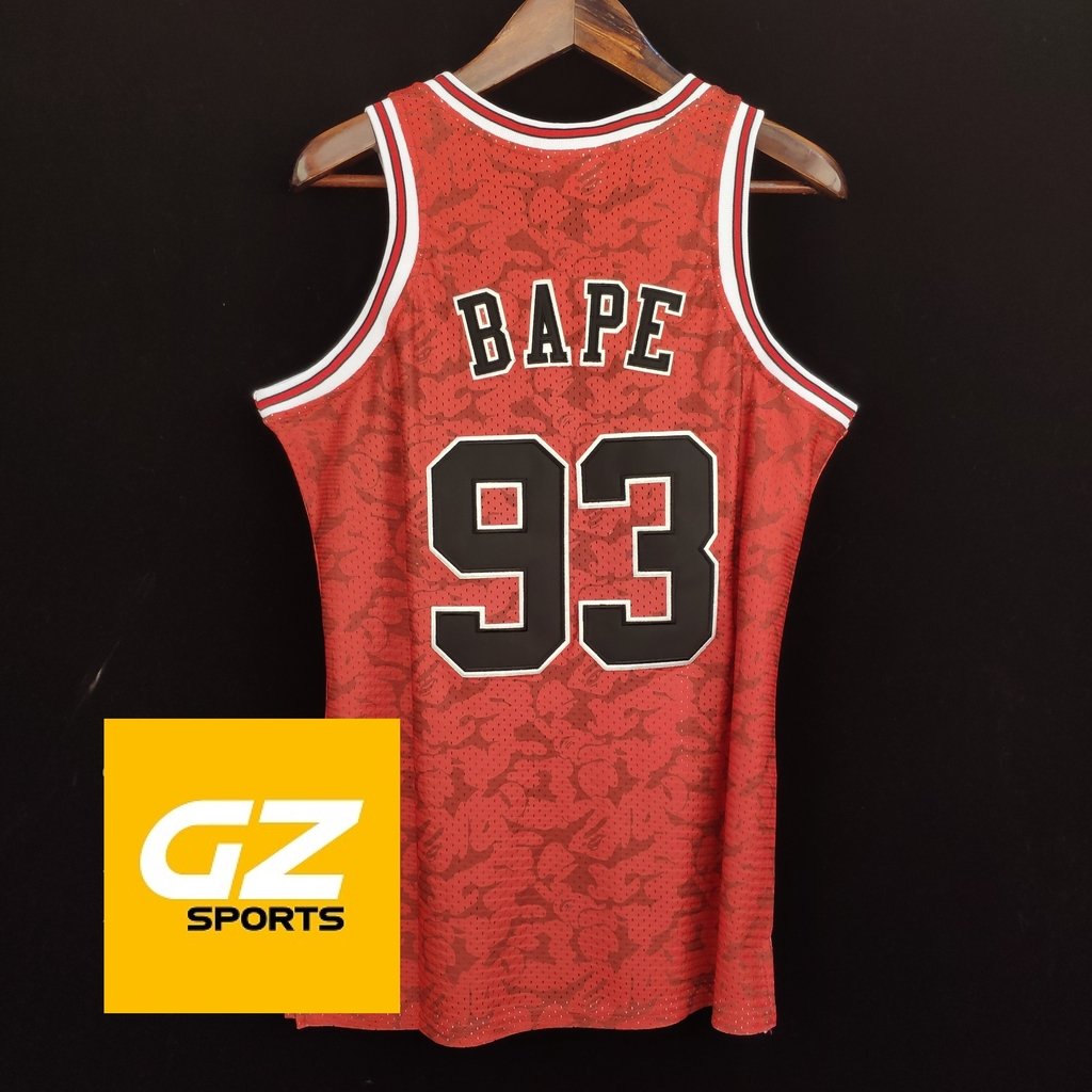 Bape x Mitchell & Ness Chicago Bulls Bordado Premium