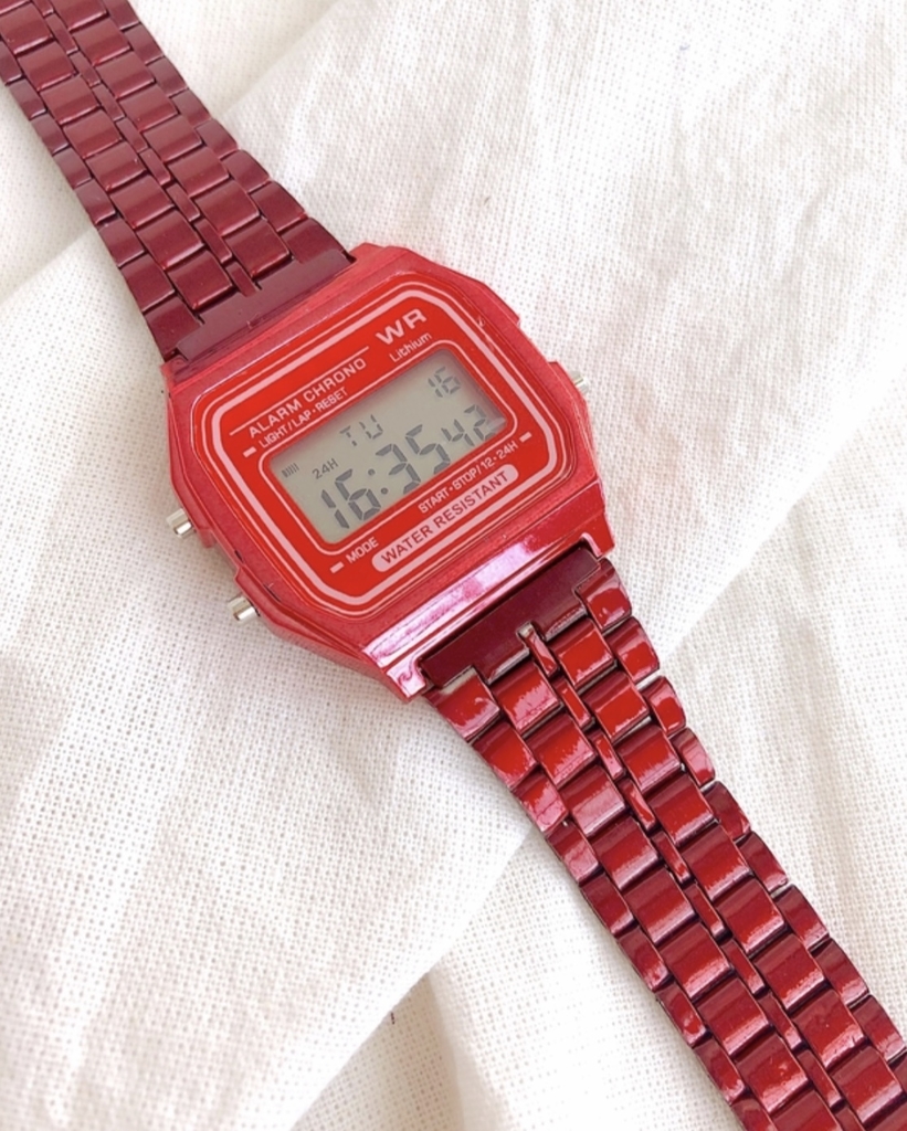Reloj casio rojo metalizado - Locaporlasjoyasacero