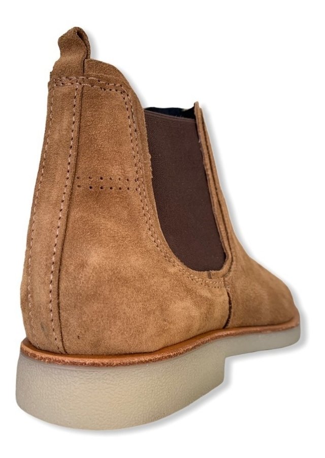 Botas Gamuza Hombre Botitas De Cuero Braford Elastizadas