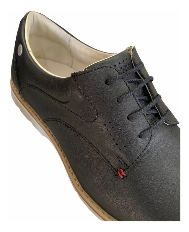 Zapatos Urbanos Para Hombre De Cuero Vacuno Negro Braford