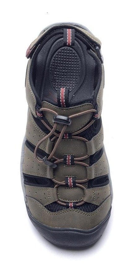 Sandalias Hombre Hush Puppies Elton Anatomicas Con Velcro