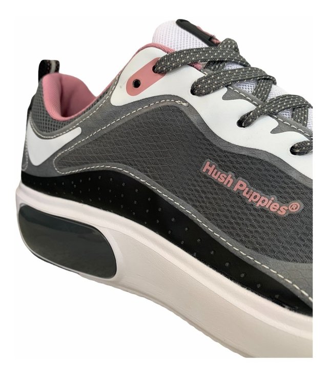 Zapatillas Deportivas De Mujer Hush Puppies Piscis Gris Rosa