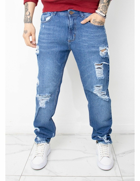 Jeans Mom Hombre Pantalon con Roturas Art. 400 DC