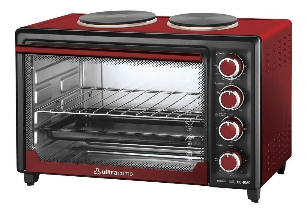 Horno Eléctrico Ultracomb Uc-40ac Rojo 220v