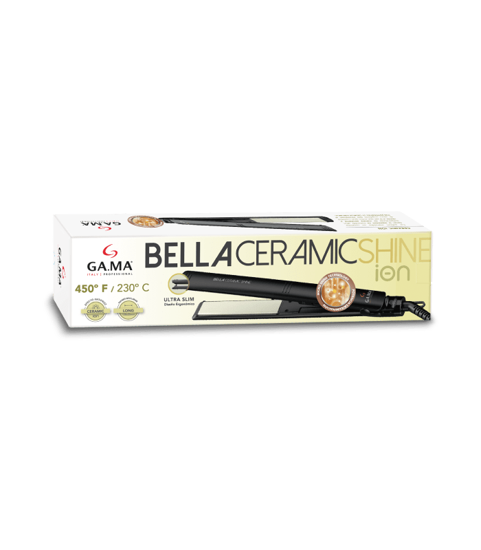 Planchita De Pelo Ga.ma Bella Ceramic Shine Ion Ultra Slim