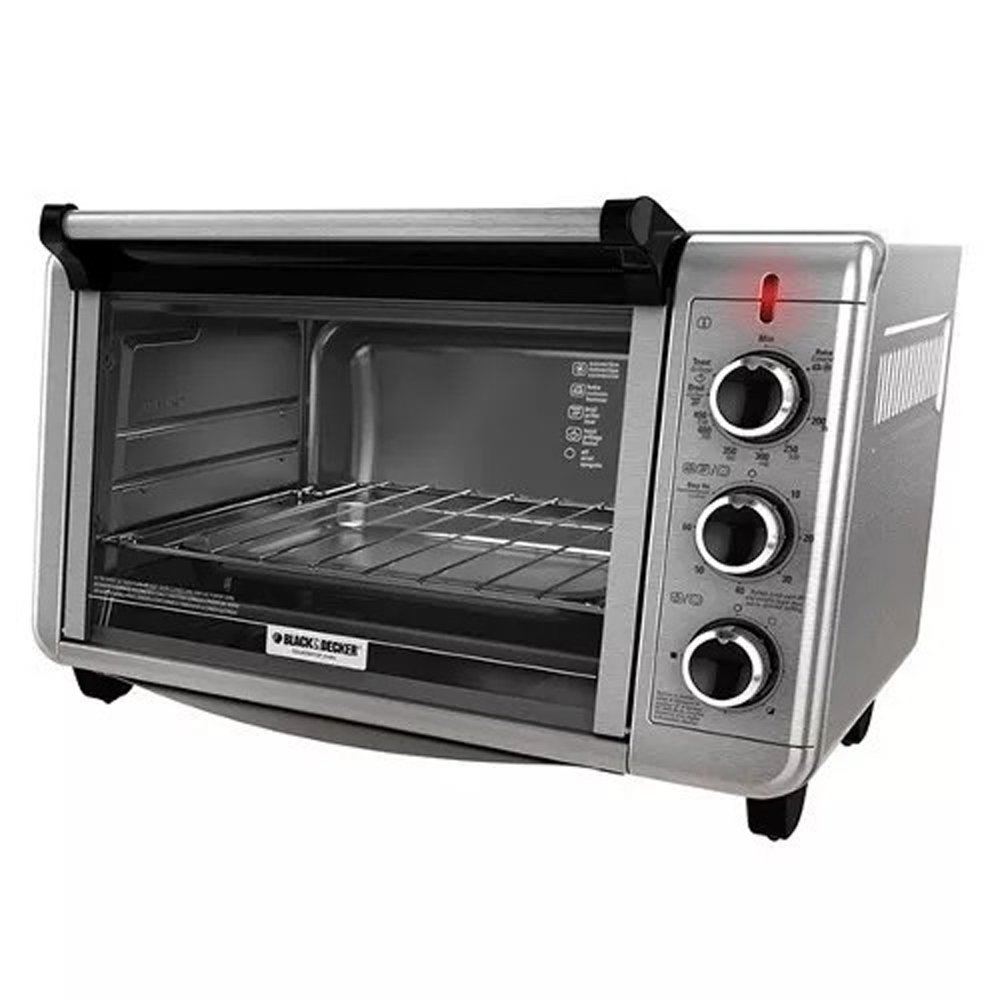 Horno Eléctrico Black+decker To3210 24 Lts, Acero Inox.