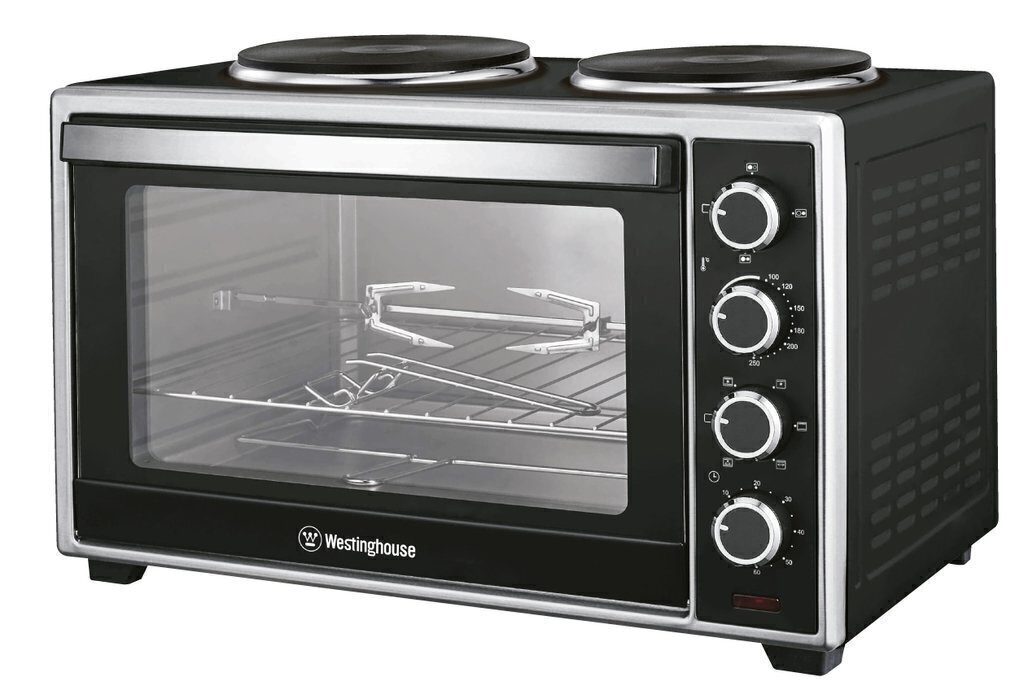 Horno Electrico 60 Litros Whestinghouse Timer Grill + Anafes