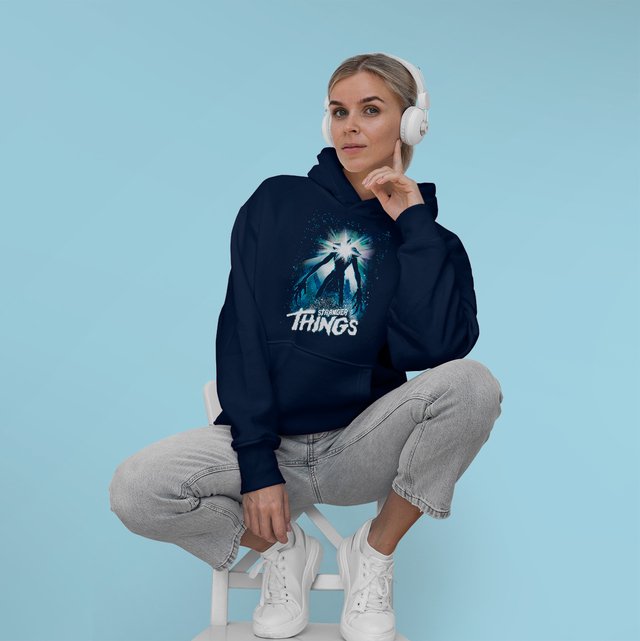 stranger things dinosaur moletom com capuz